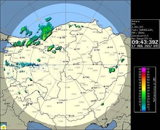 Ankara Meteoroloji Radar Görüntüsü