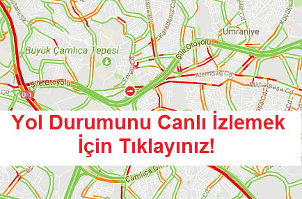 Zeytinburnu Trafik Durumu Yol Yoğunluğuk Haritası