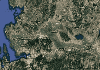 Manisa Şehzadeler nerede Uydu Görünütüsü Haritası - Canlı izle