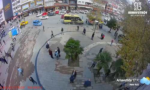 Arnavutköy Merkez Minibüs Durağı Canlı Mobese izle