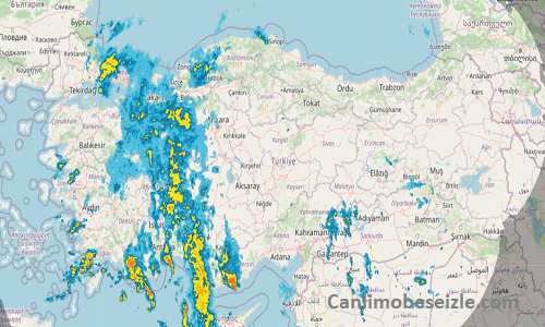 Canlı Yağmur Haritası Izle Uydu Radar Görüntüsü